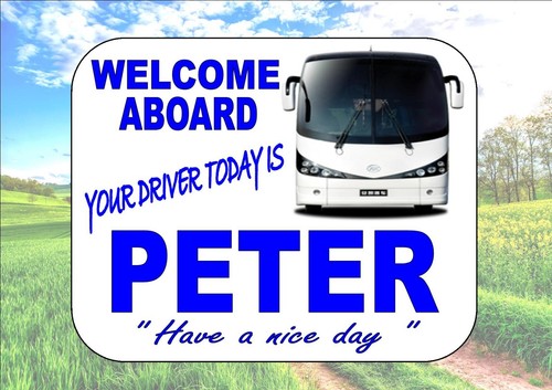 Coach bus drivers - &, sign