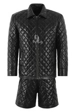 Men’s Quilted Leather Jacket