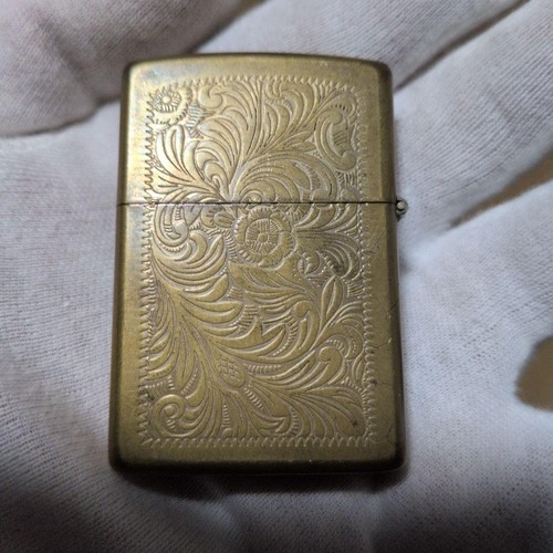 Zippo venetian brass lighter - zippo,