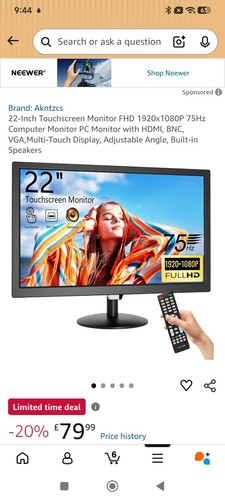 Inch touchscreen monitor - 22-inch,