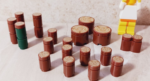 New lego wood rounds - lego,