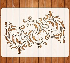 🇬🇧 SWIRL PATTERN Stencil reusable. Painting Card making Crafts Wall Furniture