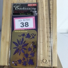 Brass embossing stencil