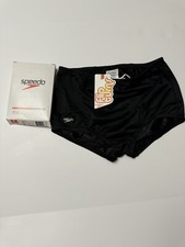 Speedo Men's Mesh Drag, Size 32, Bull Dog Black,Swimwear,New