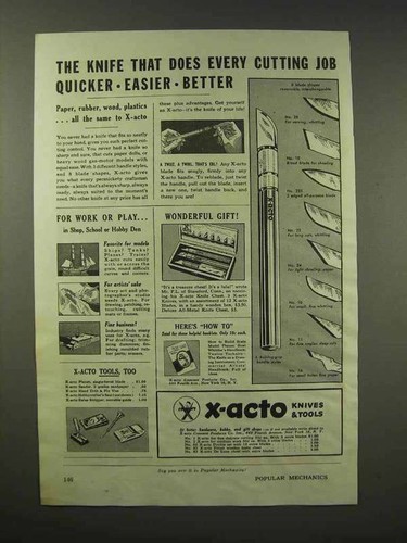 1945 acto knives tool - ad,