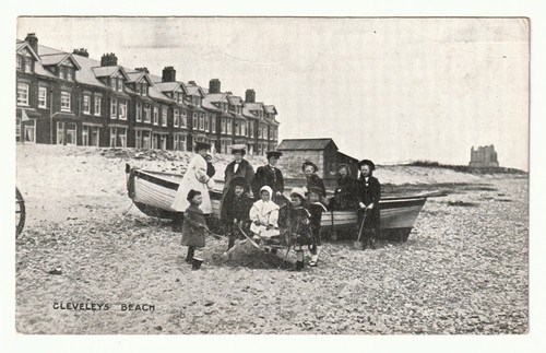 Cleveleys old postcard - cleveleys,,