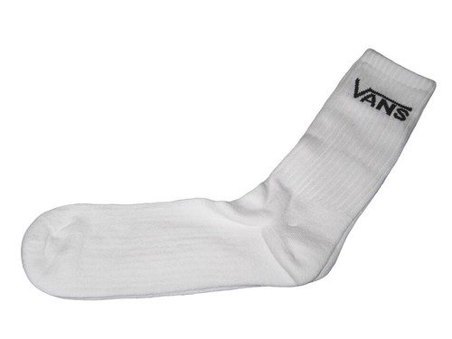 Vans ribbed white crew socks - vans,