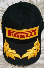 Pirelli Podium Cap Official Black Yellow Brand New with Tags adjustable Clip