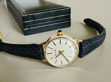 Solid Gold Avia Swiss Ladies Watch London Hallmarks 