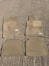 Mercedes W124 CE TE E RIBBED Carpet Set Mats - GENUINE  - Palomino Beige Tan