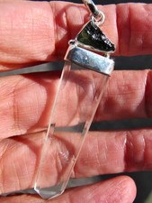 Moldavite Quartz Crystal