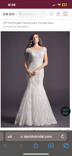 David bridal size 2 - david's,