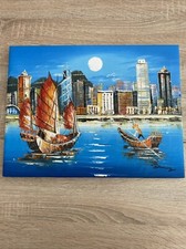 Victoria Harbour Hand Painted