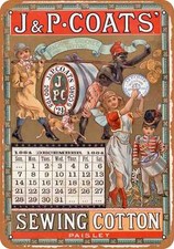 METAL SIGN - 1884 JP Coates