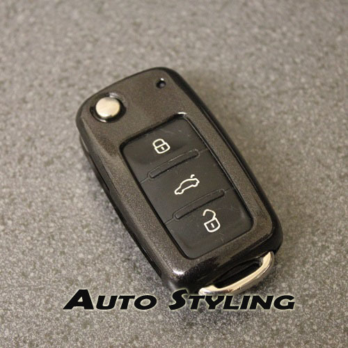Black remote flip key cover - black,
