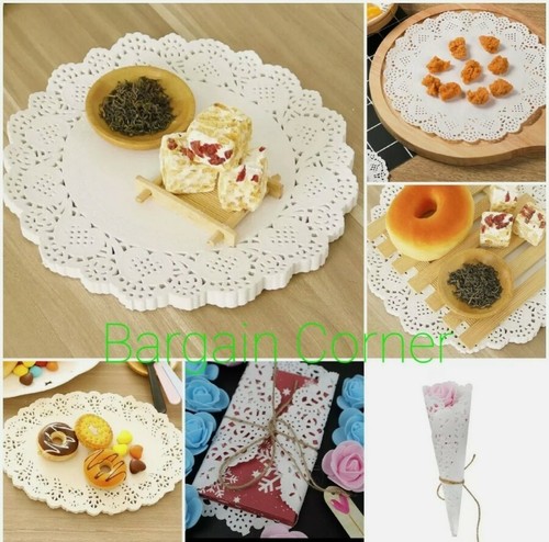 Round paper doilies - paper,