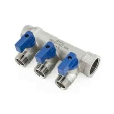 Manifold 1" x 3/4" Valved