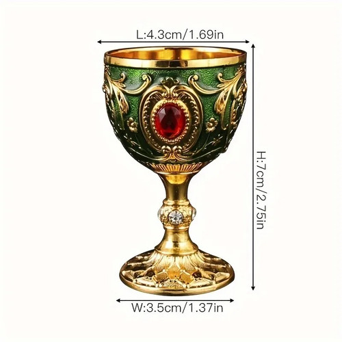 1pc embossed metal chalice - 1pc,