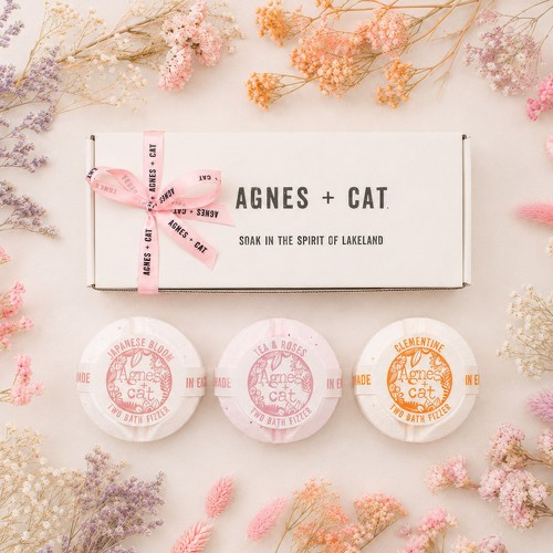 Agnes cat floral citrus - cat,