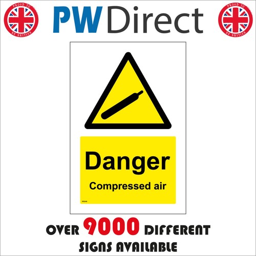 Sign danger compressed air - sign,