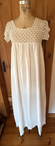 Antique white cotton long - antique,