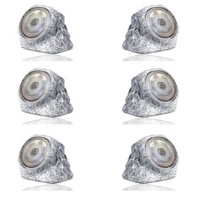 6 X Outdoor Garden Solar Rock