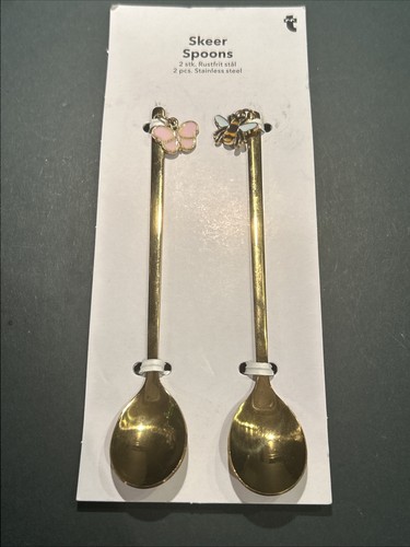 Gold tone enamel - gold, bee