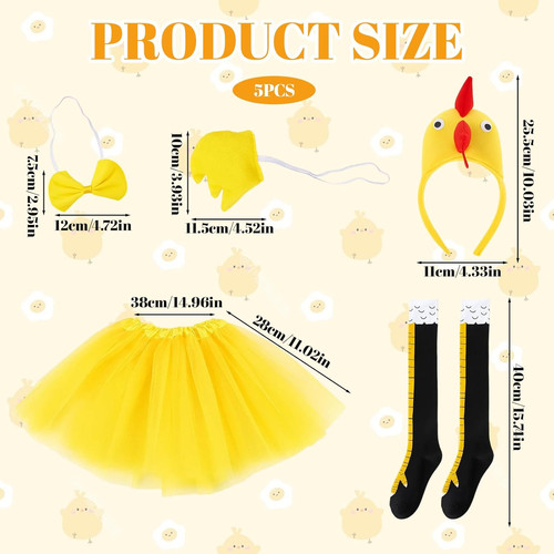 Pcs set chicken costume - set,