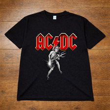 AC/DC  T Shirt Black Rock Band