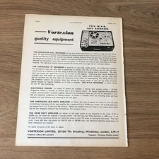 GRAM176 MAGAZINE ADVERT 11X8 VORTEXION WVB TAPE RECORDER
