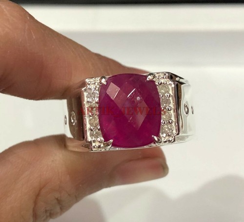 Heated ruby gemstone with 14k - with,
