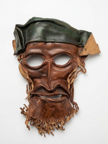 Genuine leather moroccan face - leather,
