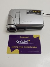 Aiptek V5T2AHDAS Video Camera Silver LCD Screen HD 720p Working (No Charger)