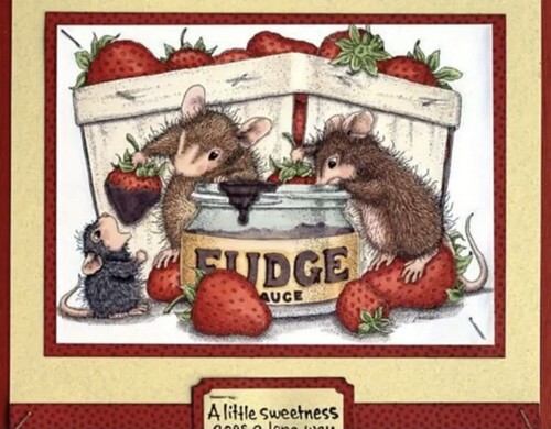 Clear stamps mouse house - clear,