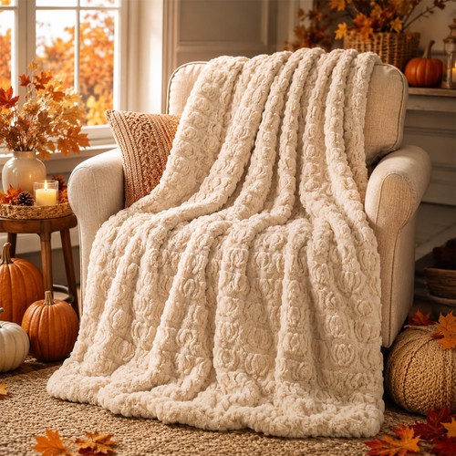 Fall halloween pumpkin throw - fall,