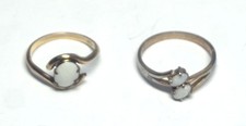 2 VTG Opal Cocktail Rings Both