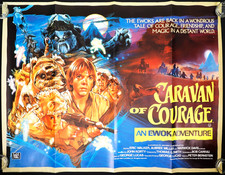 Caravan of Courage: An Ewok Adventure ORIGINAL Quad Film Poster Star Wars 1984