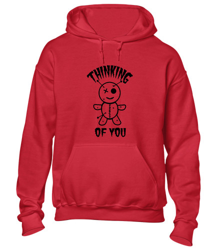 Voodoo doll thinking hoody - thinking,