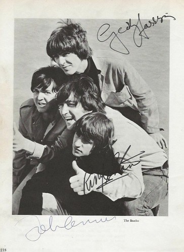 The beatles autograph john - beatles,