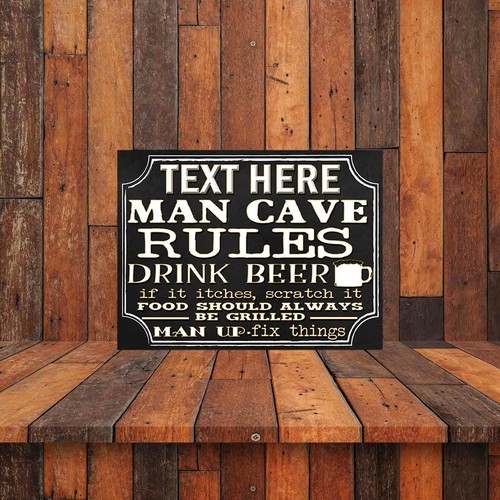 Mancave theme personalised - mancave,