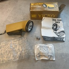 Vintage Yicko Dynamo Flashlight, Torch, Model 711, Boxed