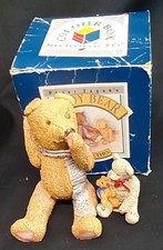 Peter Fagan Colour Box Miniature Teddy Bears Pair Model Figures Brodie Sarah Ted