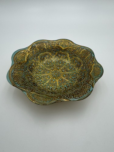 Ornate ceramic trinket dish - ceramic,