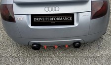 2 GLOSS BLACK CARBON FIBRE AKRAPOVIC EXHAUST TIPS 4.5” AUDI TT 8N 1.8 3.2 98-06