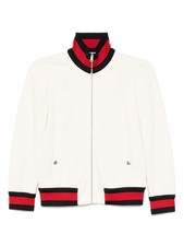 Gucci Cream Web Stripe Bomber Jacket Cream Womens S