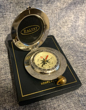 Dalvey of  Scotland Military Standard Pocket Compass Stainless Steel + Cartouche