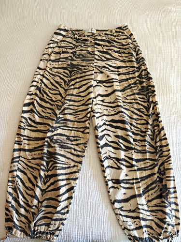 Zara tiger print wide leg - zara,