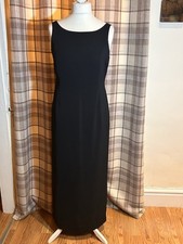 Debut Size 14 Long Black Dress With Cut Out Back Detail Party Dress