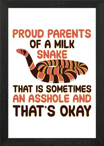 Parents milk snake framed - parents,