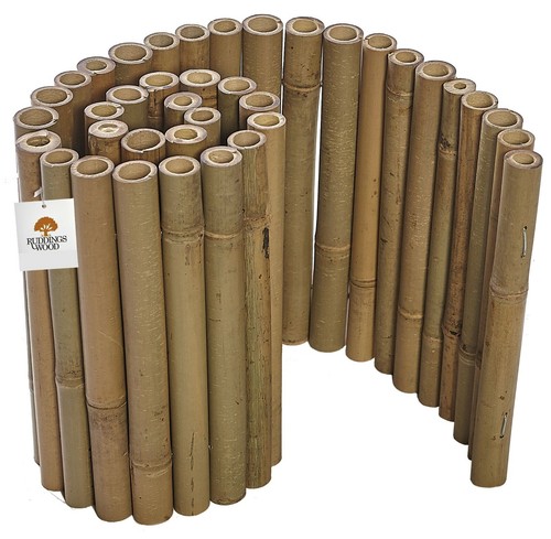 Garden bamboo lawn edging - garden,